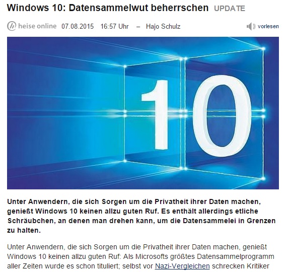 Win10Datensammelwut